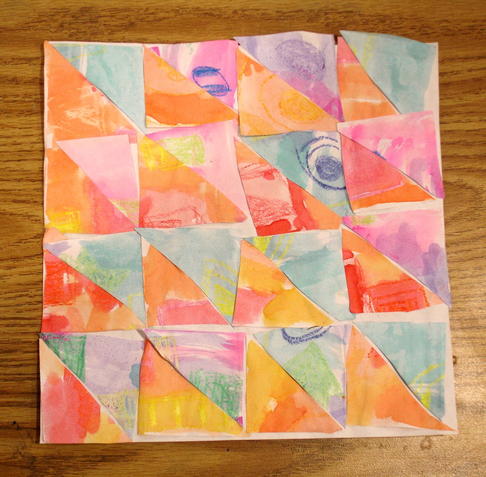 Ms. KristenCrayon Can Paper Quilt Squares.