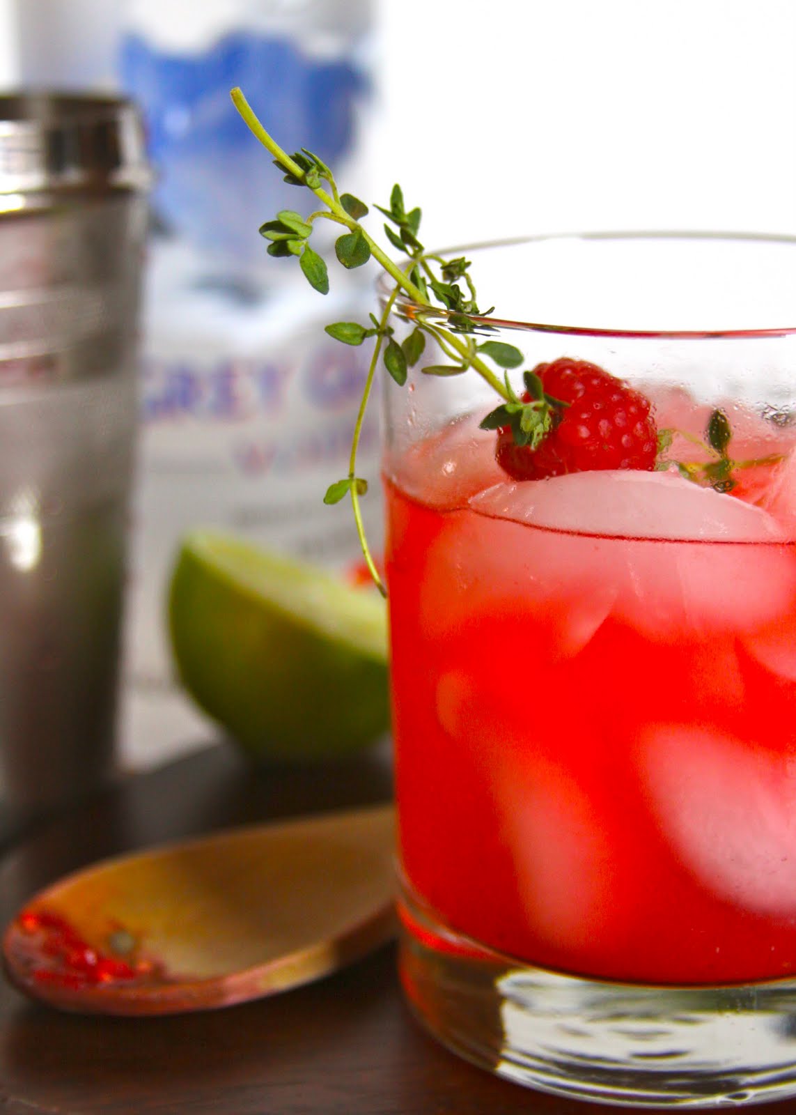 foodie fridays raspberry thyme smash Climbing Grier Mountain