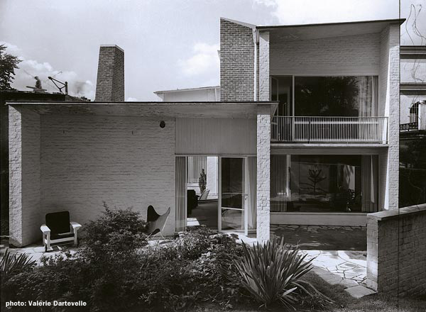 Bruxelles - Uccle - Maison Everaert  Architecte: Jacques Dupuis  Projet / Construction: 1952 - 1954