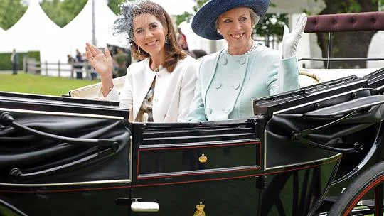 Crown Princess Mary and Princess Benedikte attend the opening of the international horse show CHIO in Aachen