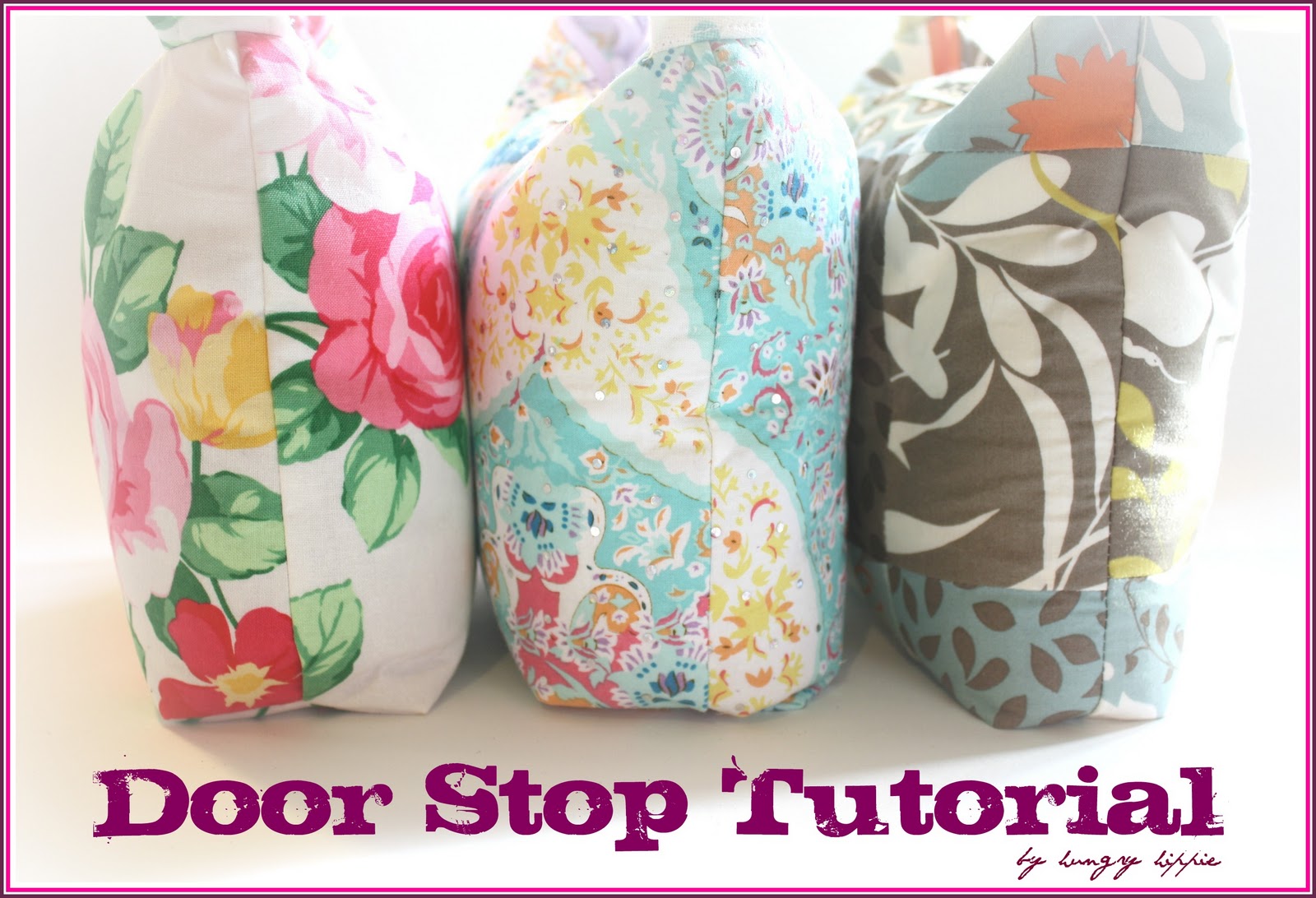 hungryhippie sews Sewing Tutorial make a door stop with a zipper