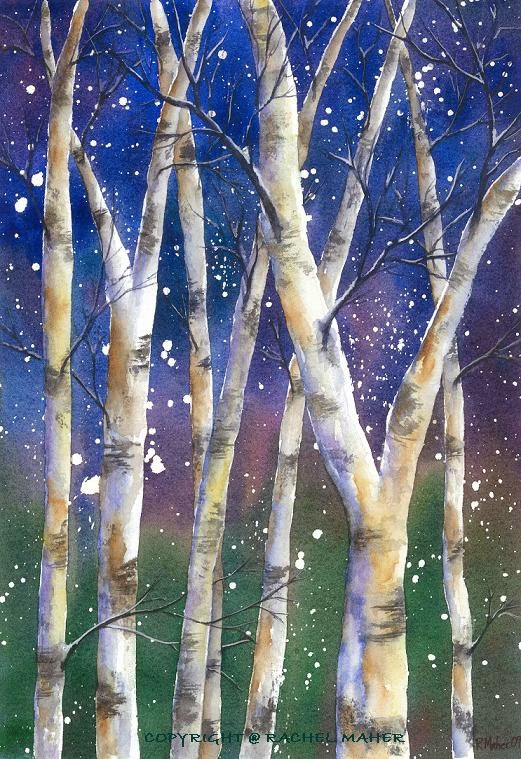 Winter Birches II