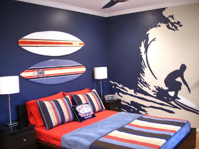 dormitorio temático surf