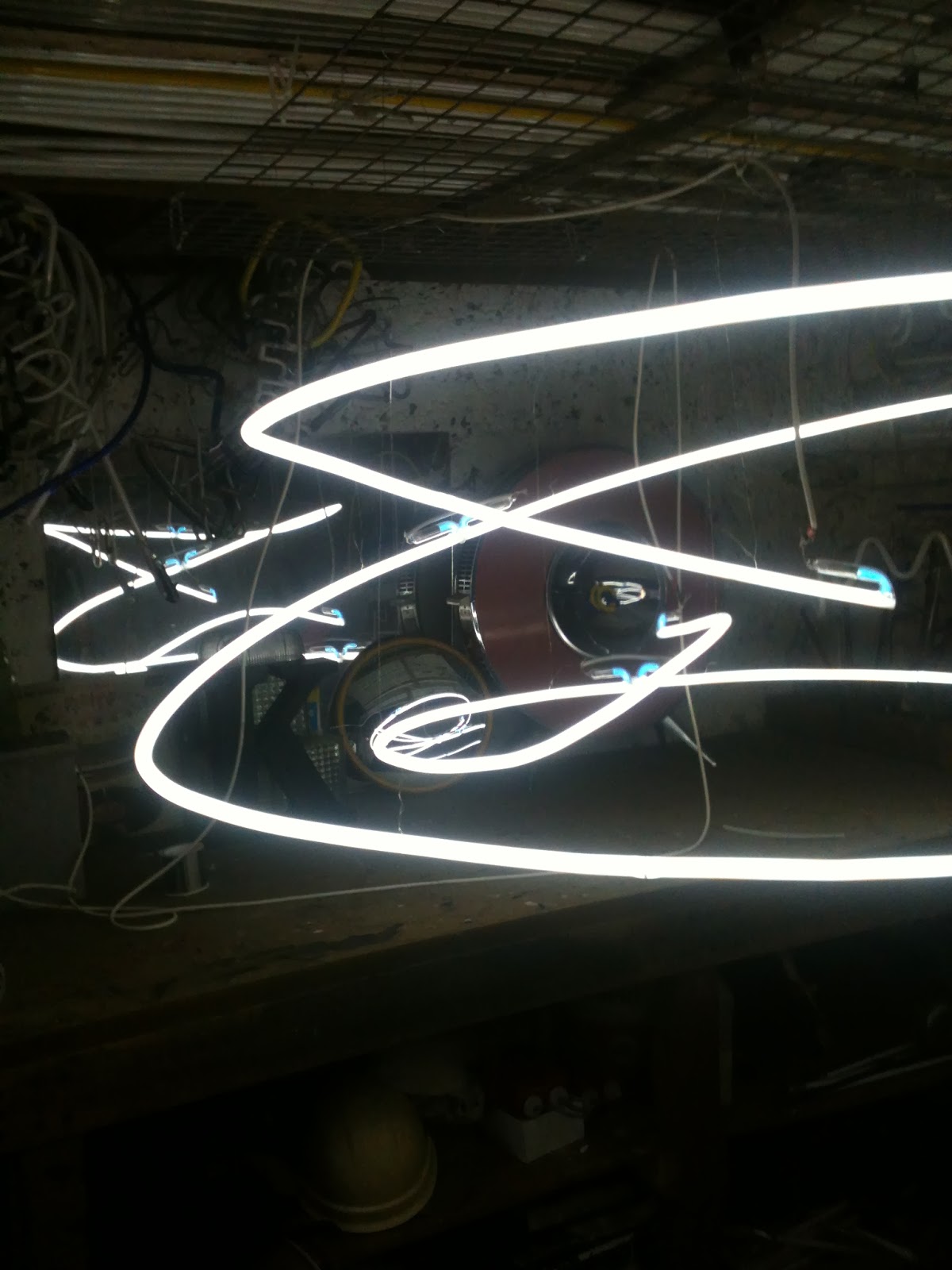 neonneon Neon Sculpture, "Flow" at The Old Fire Station, Oxford