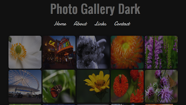 Dark Photography Blogger Template