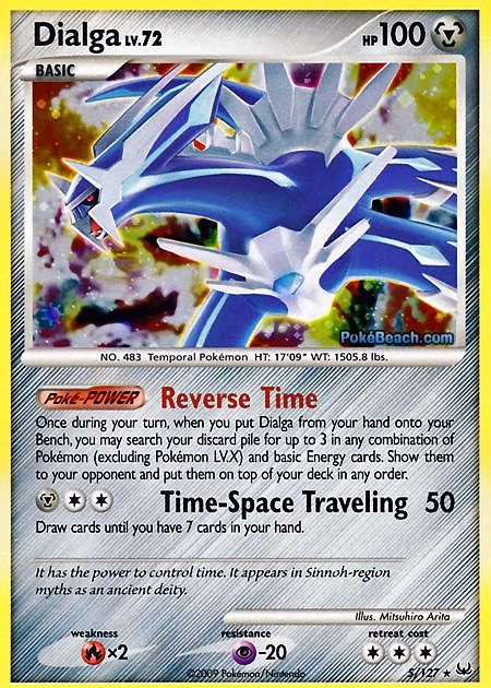 PrimetimePokemon's Blog: Pokemon Card of the Day: Palkia (Platinum)