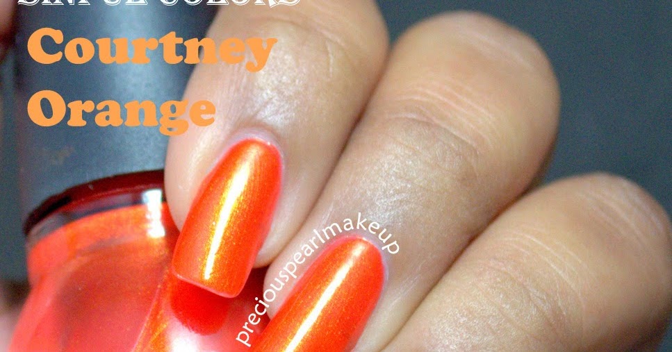 8. Sinful Colors Courtney Orange Nail Polish Shade - wide 9
