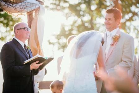 Hometown pastor, Bride and Groom, Texas Ranch Wedding, McGowan Images