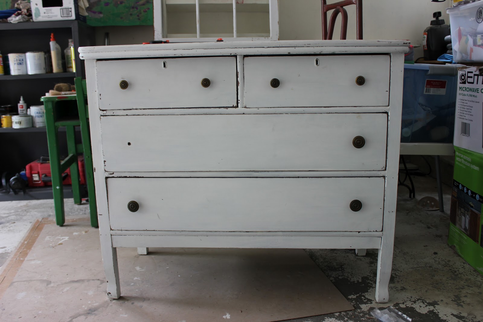 My Passion For Decor White And Neglected Craigslist Dresser Turned Green Beauty