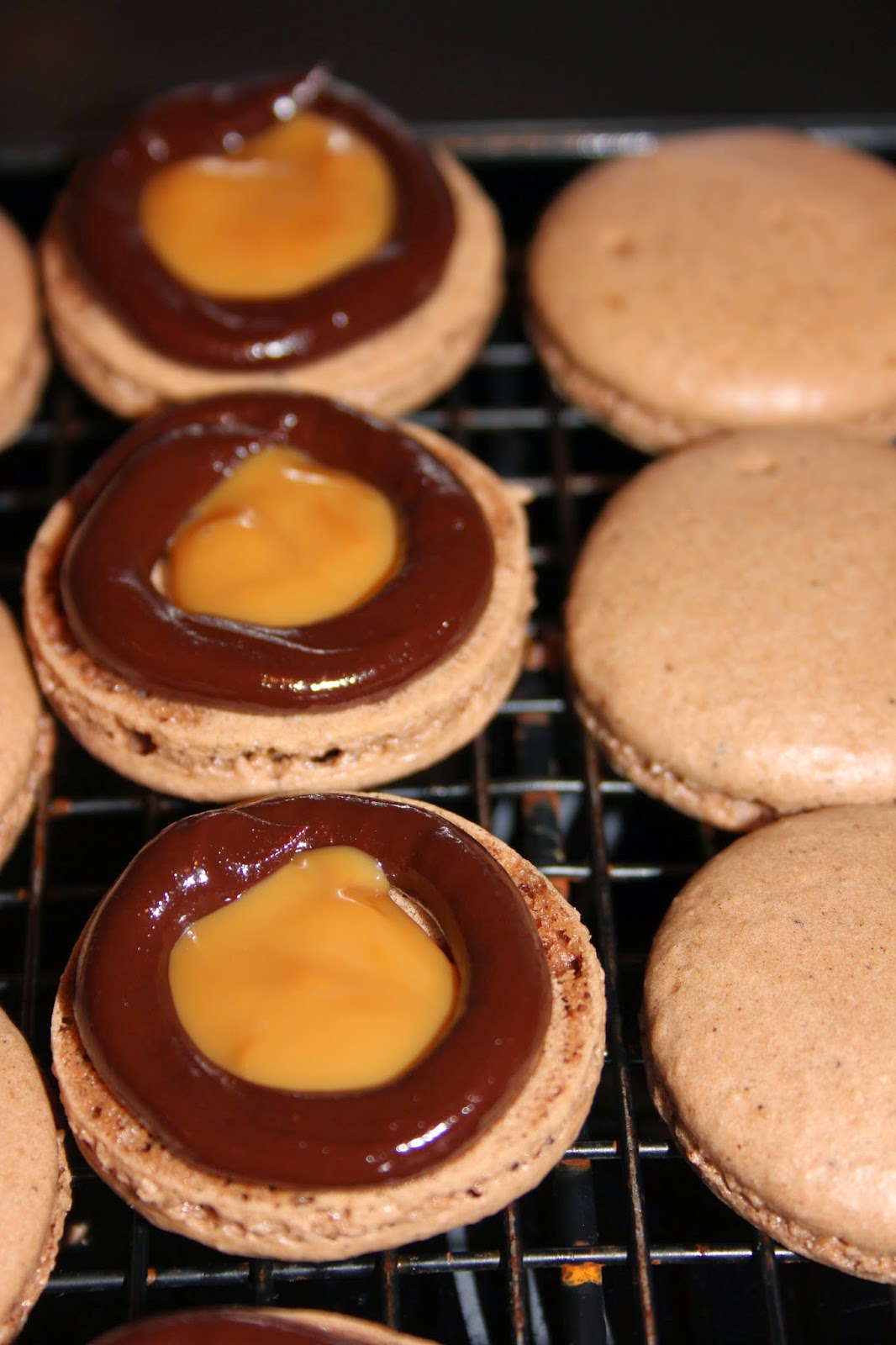 Passion for Baking Chocolate Caramel Macarons