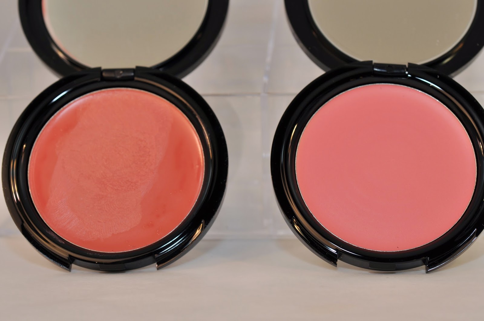 Make Up For Ever HD High Definition Blush Cream in 320 and 210 Swatches