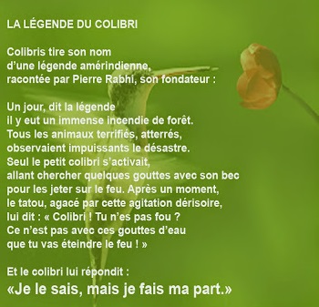 Legende du Colibri