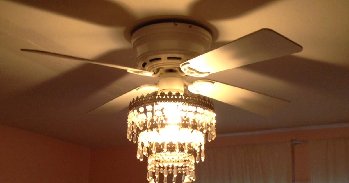 Mess of the Day Ikea Hack Ceiling Fan Chandelier