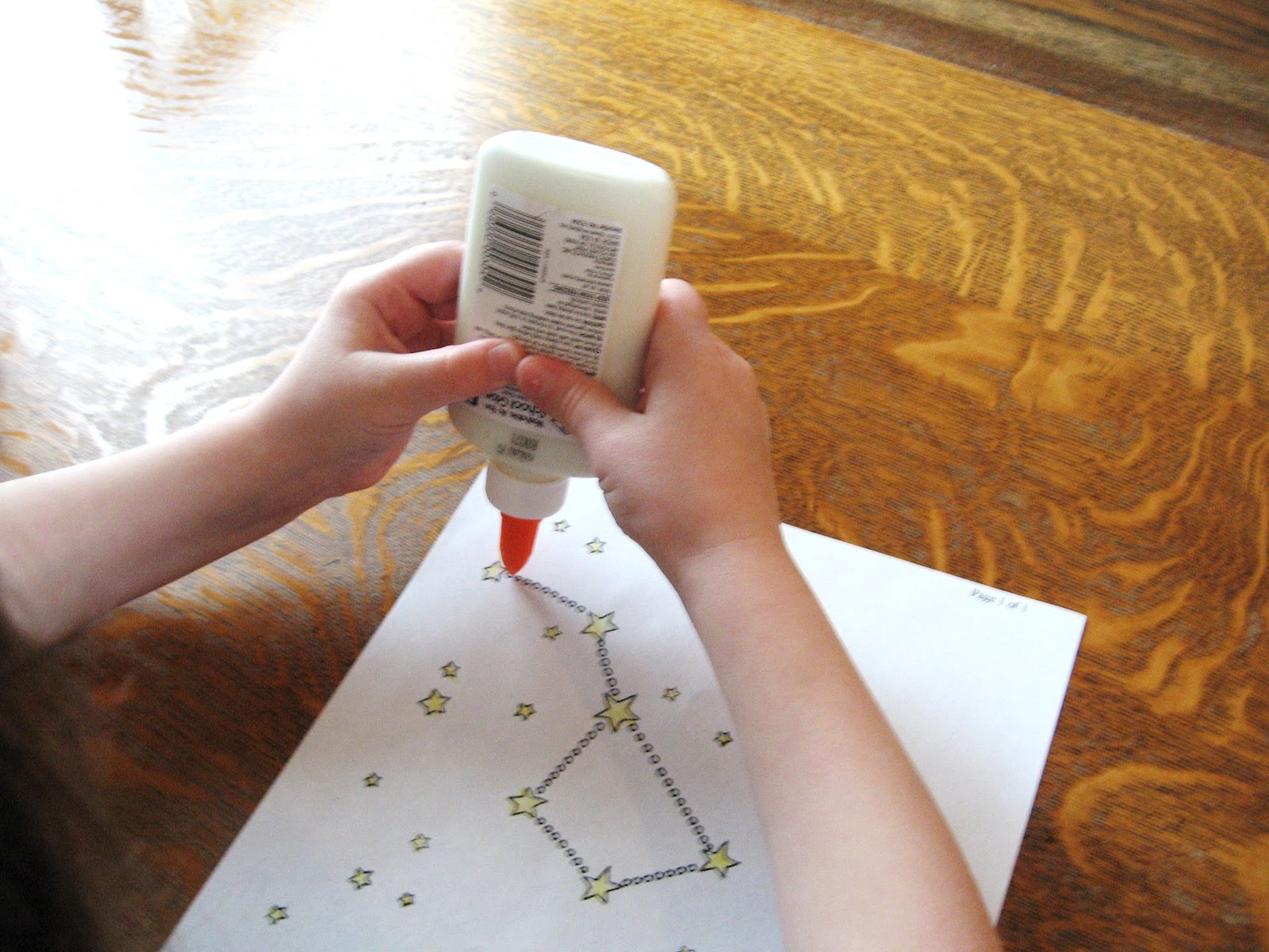 Almost Unschoolers Glow in the Dark Glue Paint