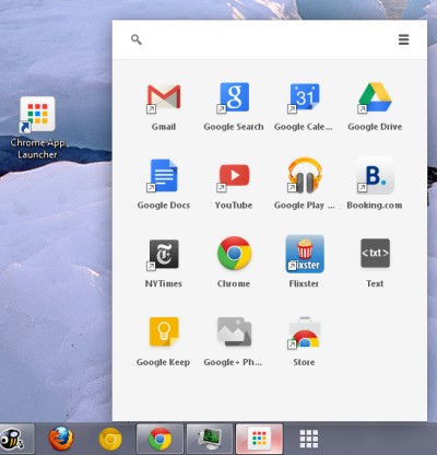 Chrome Apps Launcher Windows