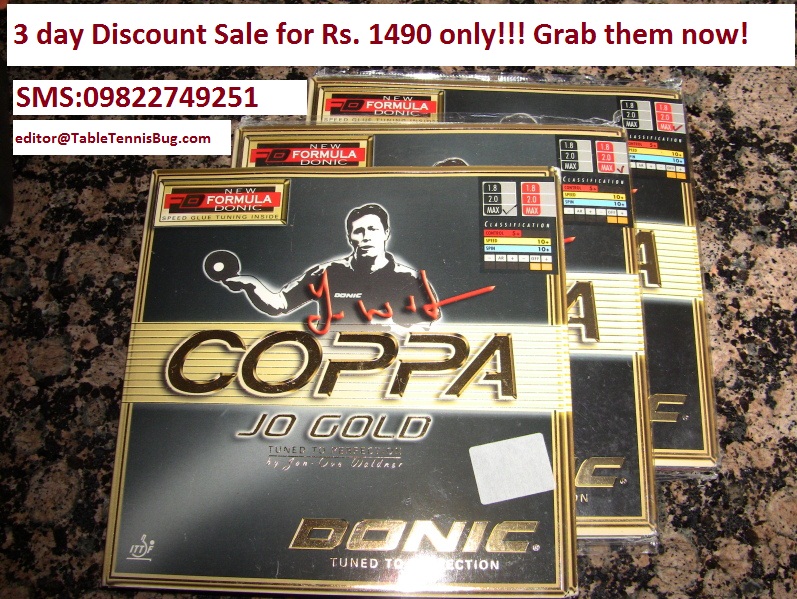 Donic Coppa JO Gold Table Tennis Rubber Sale 