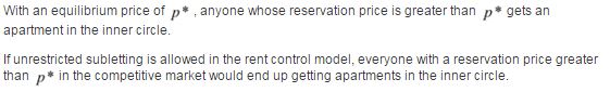 If our model of rent control allowed for unrestricted subletting, who would end up gettingapartments...-1