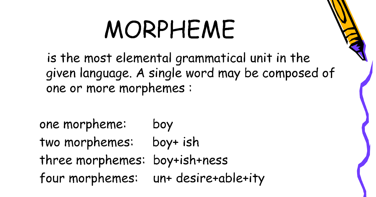 morphemes