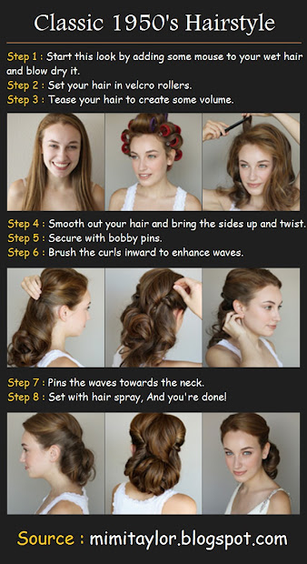 classic 1950's hairstyle