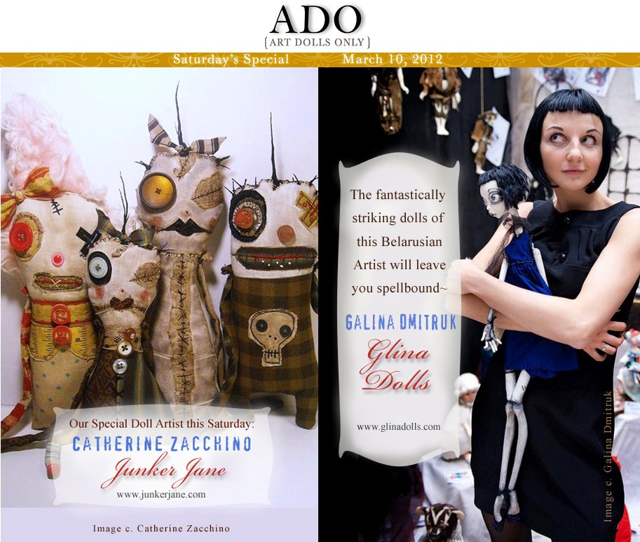 Junker Jane Art Dolls and Soft Sculptures Art Dolls Only " Saturday's Special