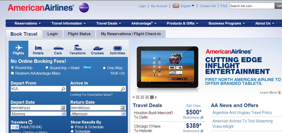 history of business american airline using e commerce american airlines frequent flyer toll free number