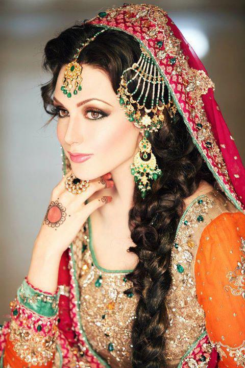 shocking pink and green dress