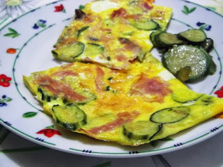 Frittata al forno con zucchine e prosciutto cotto