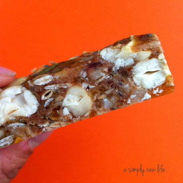 A Simply Raw Life RAW ENERGY BAR WITH DATES AND APRICOTS