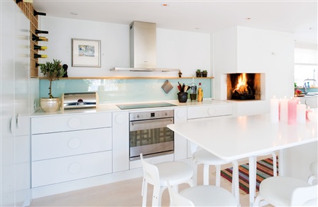 Y UN POCO DE DISEÑO: cocinas con los muebles en blanco