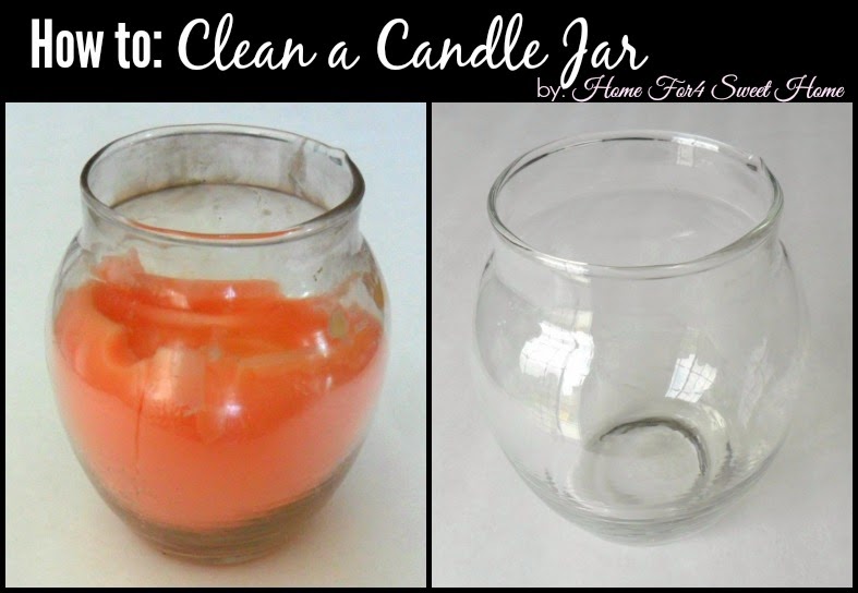 Home For4 Sweet Home How to Clean a Candle Jar