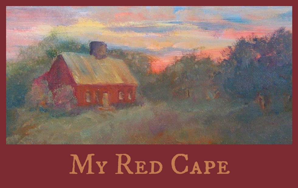 My Red Cape For Cathy, Variation in Hooked rug color