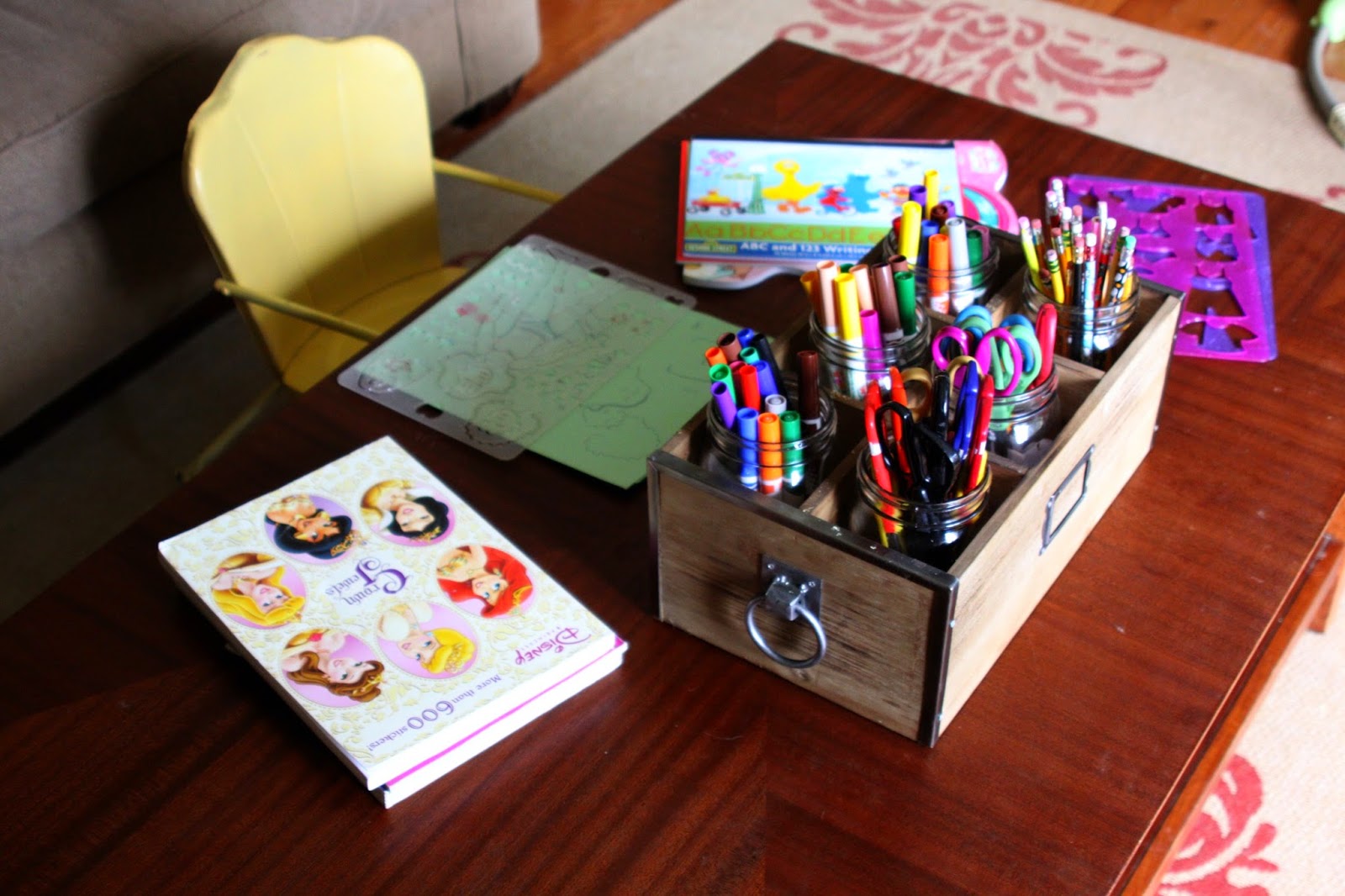 Our Pinteresting Family Pretty Art Supply Organizer