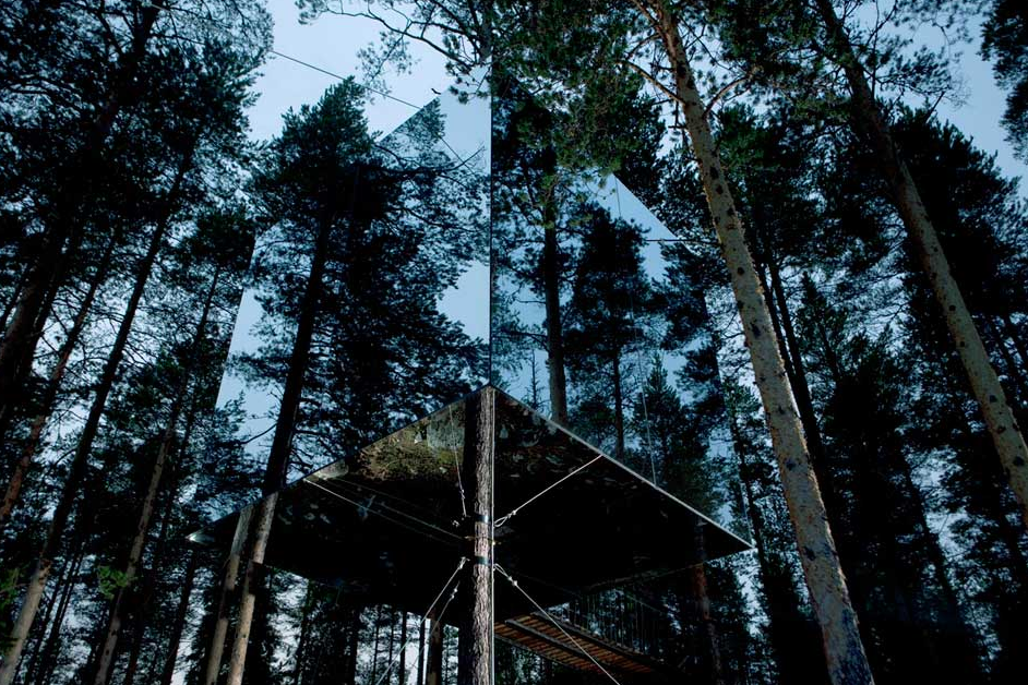 Vivid Please Mirror Cube Tree Houses For The Stylish!