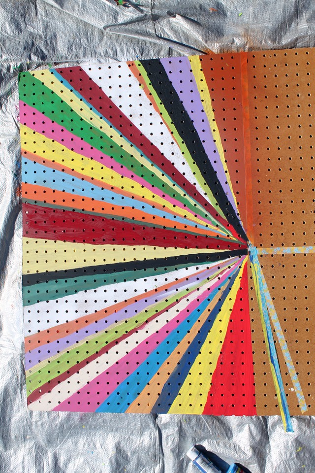 punk projects DIY Painted Pegboard