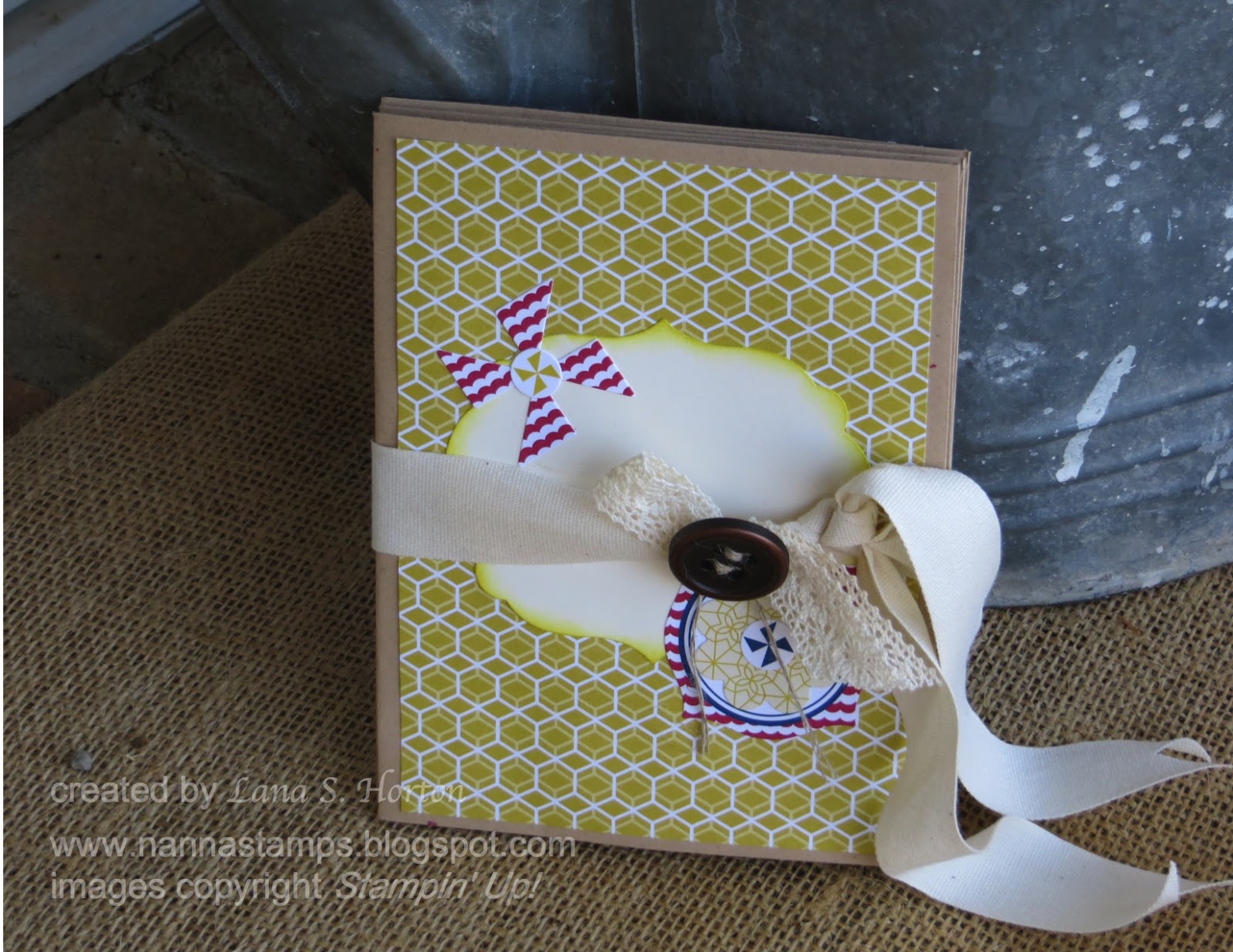 Stamping with Nanna A Cute Mini Album from a Simply Scrappin' Kit
