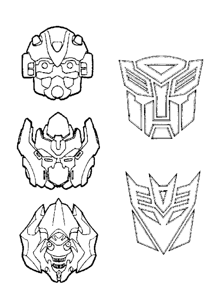 Transformers Printable Coloring Pages