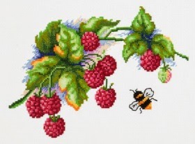 Розы и малина схема вышивки Розы и малина схема вышивки