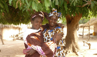 Lamarana Ba (left) with friend.