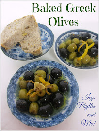 BAKED GREEN AND BLACK OLIVES