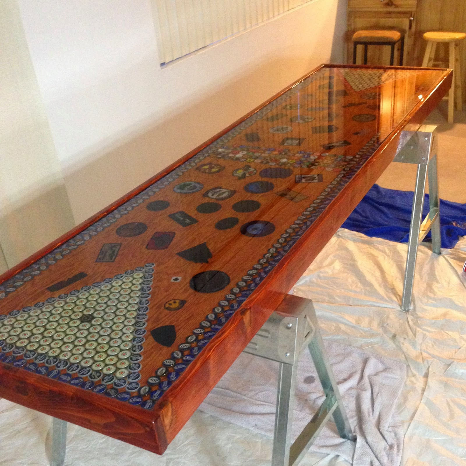 How To Make A Bottle Cap Beer Pong Table