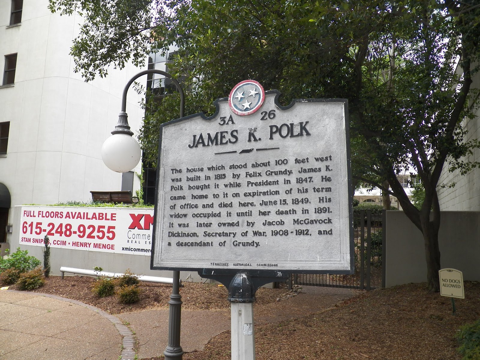 POTUS historical sites James K. Polk