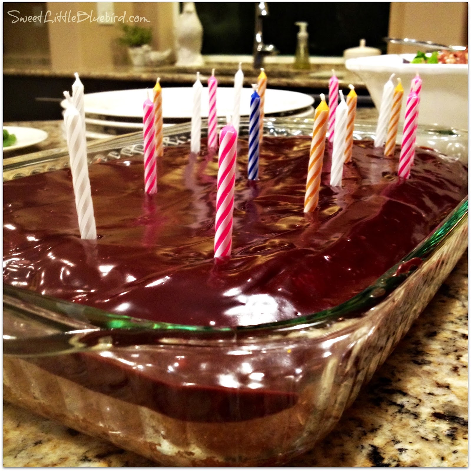 Vanilla Crazy/Wacky Cake with Chocolate Ganache Sweet Little Bluebird