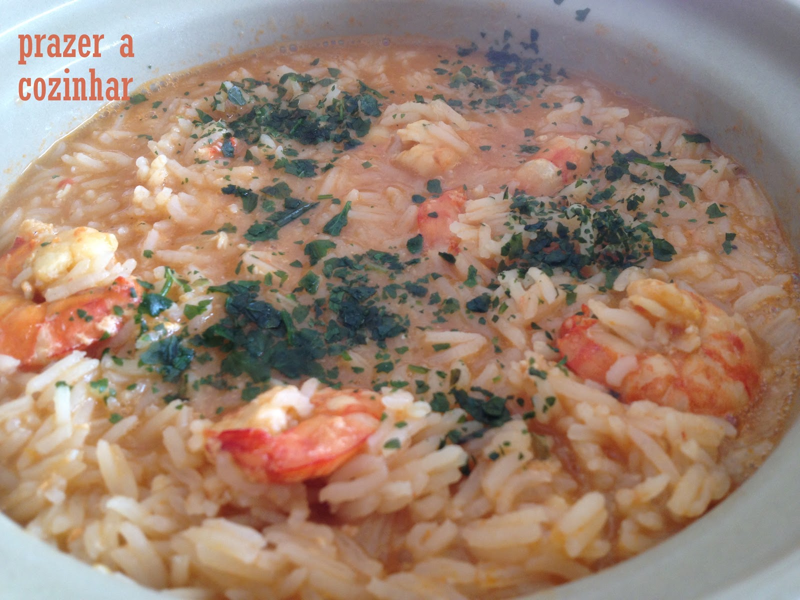 PRAZER A COZINHAR Arroz de camarão