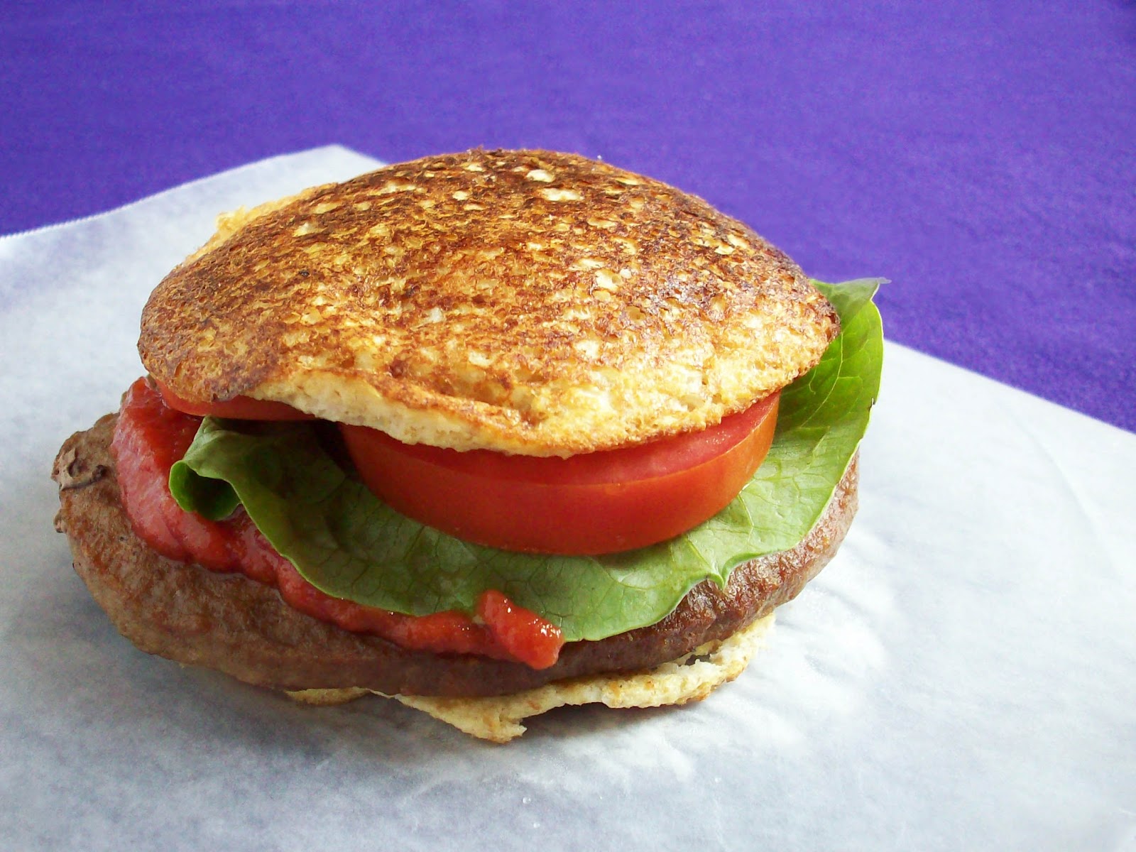NutritiousnDelicious Grain and Gluten Free Burger with Homemade Ketchup
