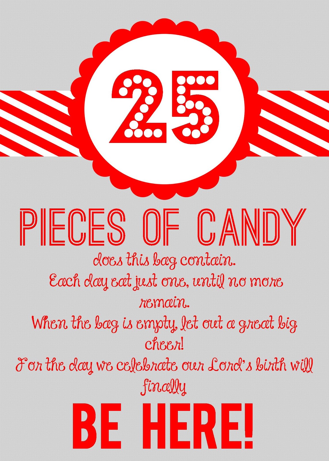christmas candy countdown gift christmas note to teacher