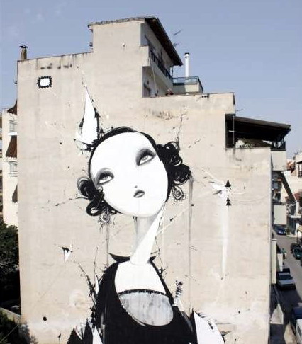 Cascaras pasadas: graffitis creativos Cerca creativo Casas De