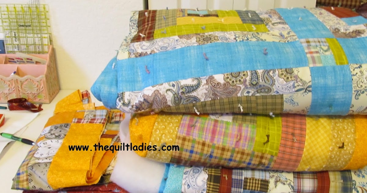 The Quilt Ladies 3 of 4 Quilts Tied