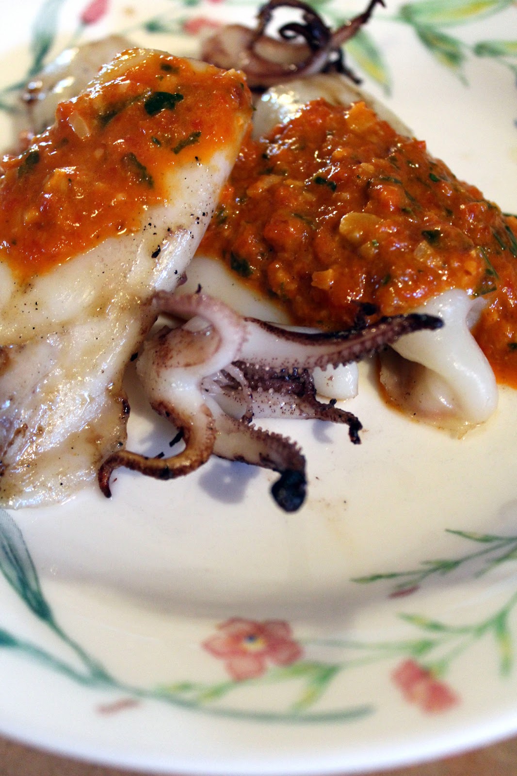 Chef Bolek: Grilled Calamari with a Red Pepper Sauce