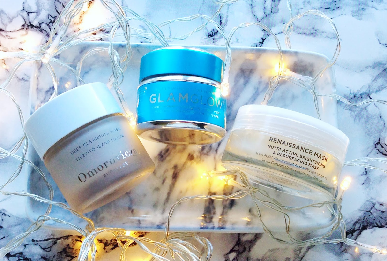 My top three face masks for dry and dehydrated skin featuring GLAMGLOW