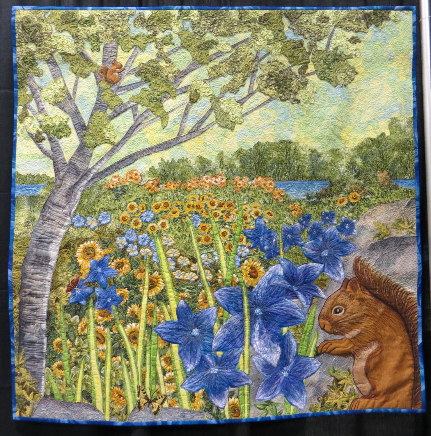 Cathy Geier's Quilty Art Blog "In Full Bloom" and Flower Quilts at the